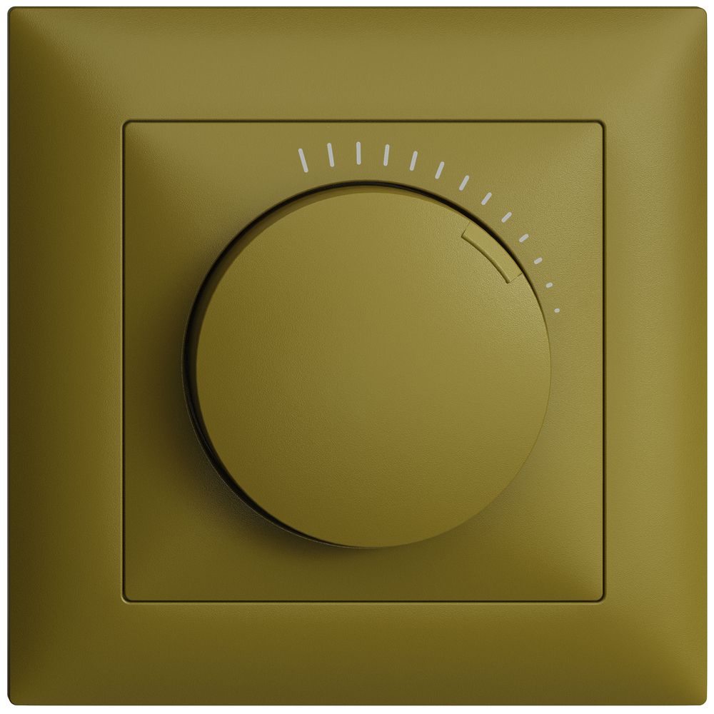 Régulateur de vitesse ENC EDUE 230VAC, 1 phase, 20…400VA, 88×88mm, olive