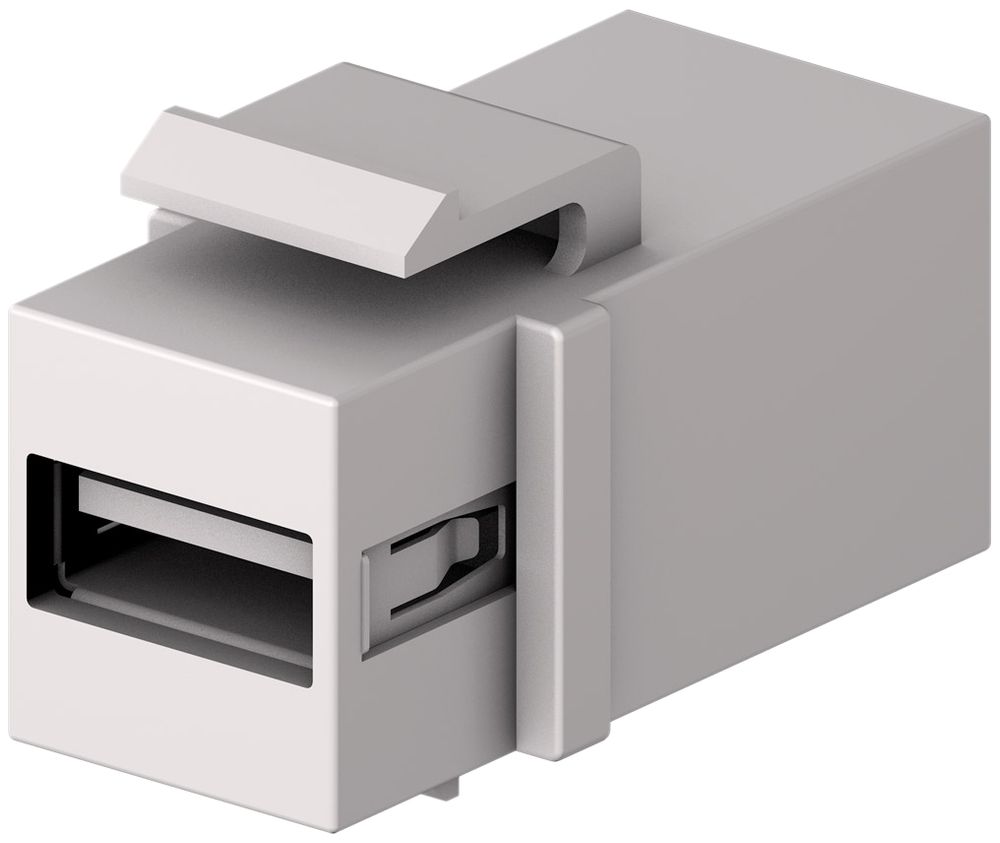 Modulo USB Cecoflex AVM-0008, Keystone, USB-A/USB-B 2.0, bianco