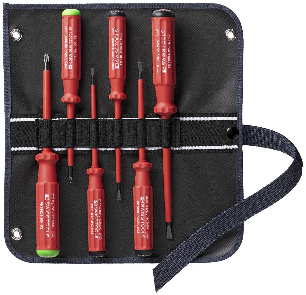 Schraubenzieher-Set PB Schlitz 1, 2, 3, 4, PH 1, 2 VDE 1000VAC/1500VDC