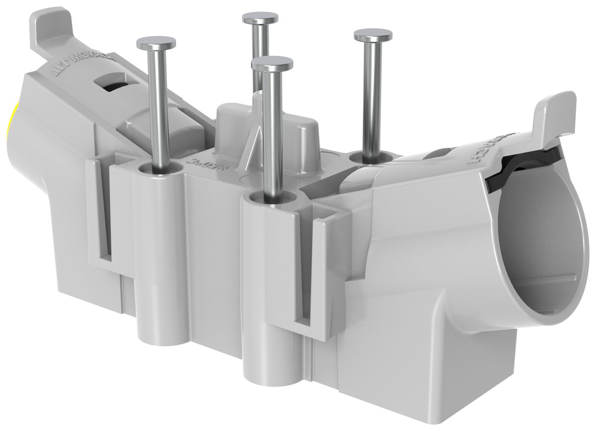 Lampendübel MT Crallo-Star 2×Ø25mm halogenfrei grau