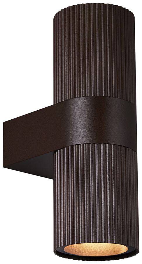 Applique Nordlux Kyklop Ripple 2×GU10 25W IP54 Ø86×140mm rouille