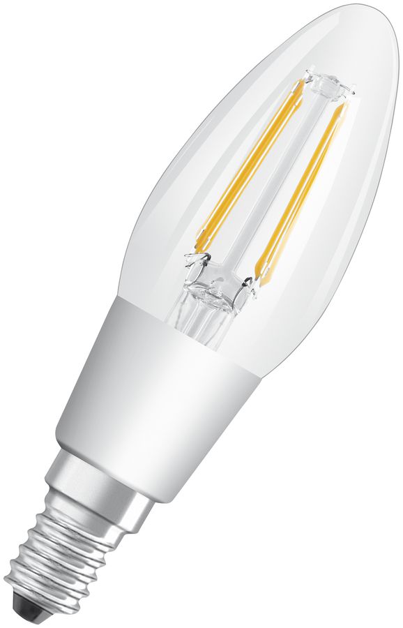 LED-Lampe SUPERSTAR CLASSIC B40 FIL CLEAR GLOWdim E14 4.5W 827 470lm