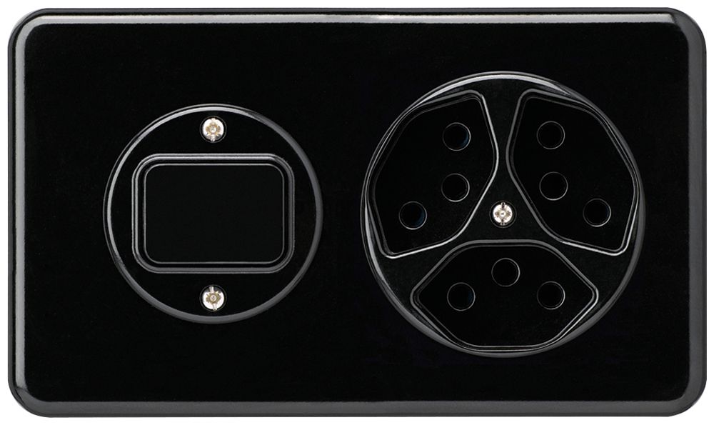 UP-Kombination I-I basico schwarz 3/1L+3×Typ 13 horizontal