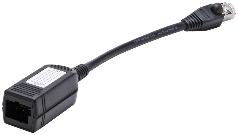 Adattatore transitorio RJ45m/TT83f STP, nero