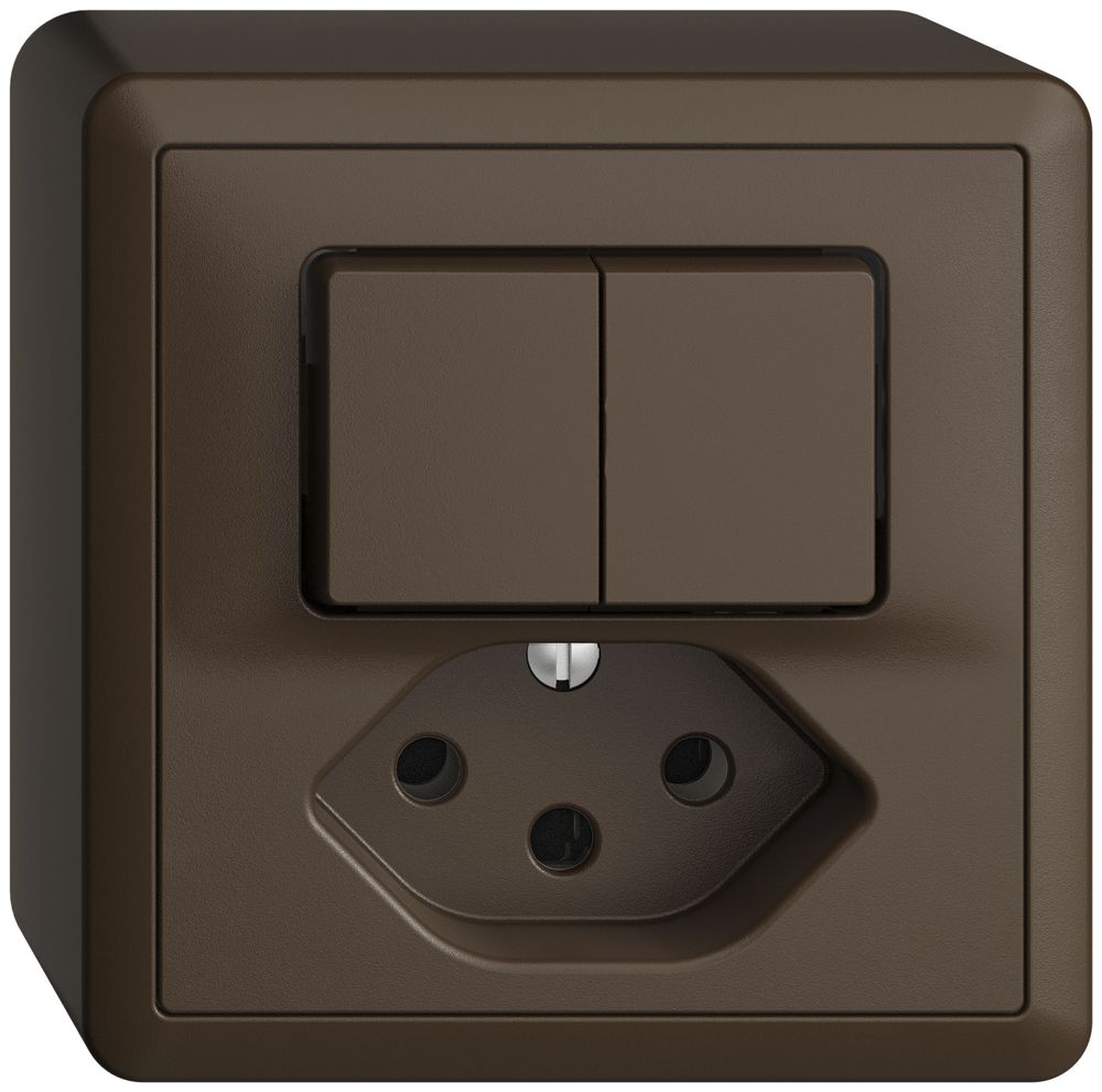 AP-Kombination 1/3+3/1P+T13 EDIZIOdue coffee mit Shutter