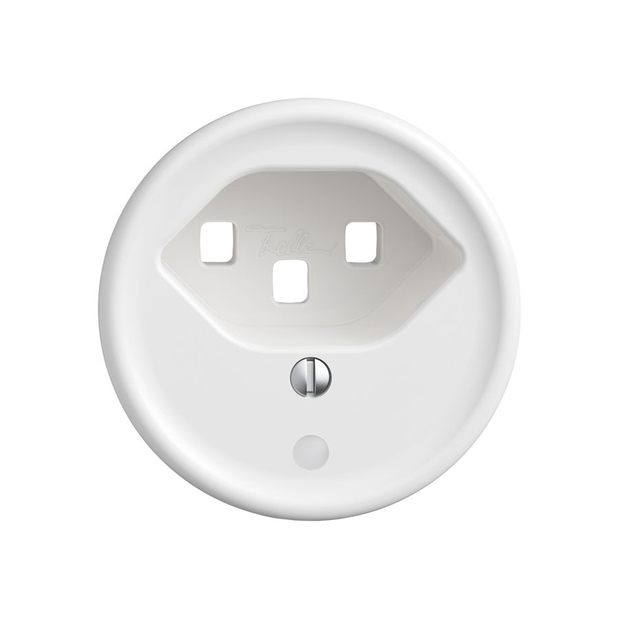 Montageset STANDARDdue SNAPFIX® für Steckdose T23 mit Frontlinse ws