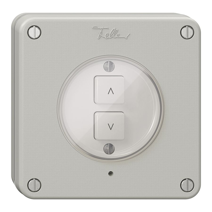 Interrupteur stores ENC 1K/2T NEVO Wiser gris clair