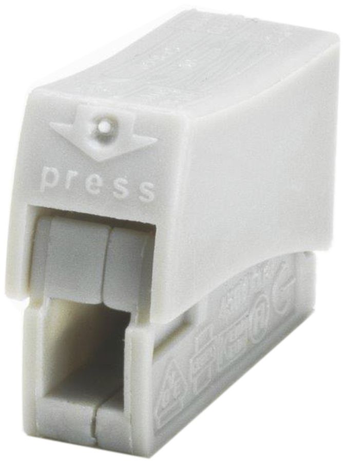 Borne de connexion Woertz 1P 0.5…2.5mm² gris clair
