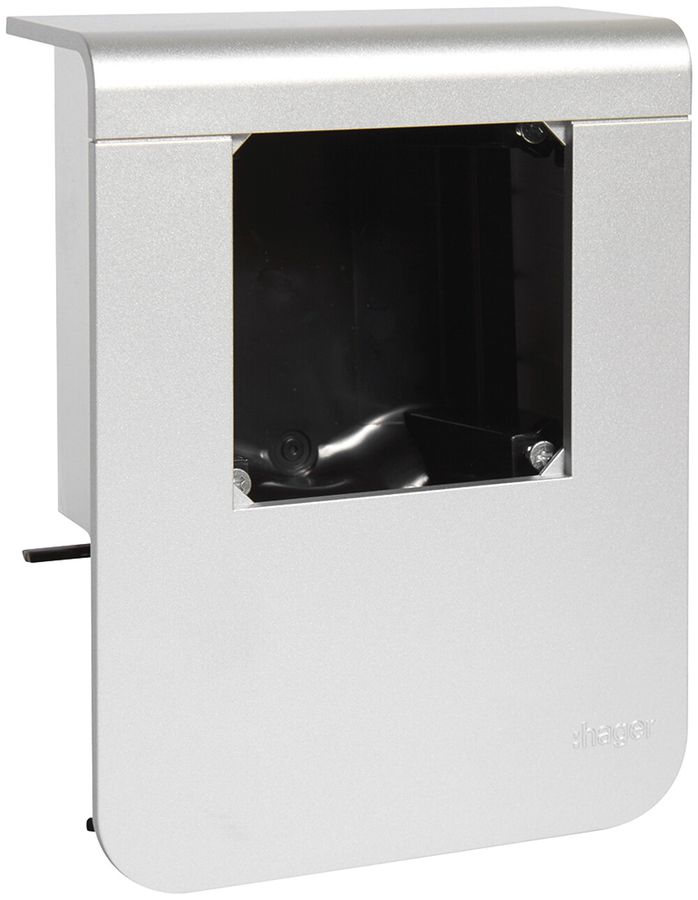 Geräteträger Hager für SL20080 leer Dekor Aluminium