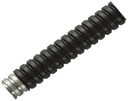 Tuyau métallique Plica FSU M16 50m flexible acier zingué/PVC noir