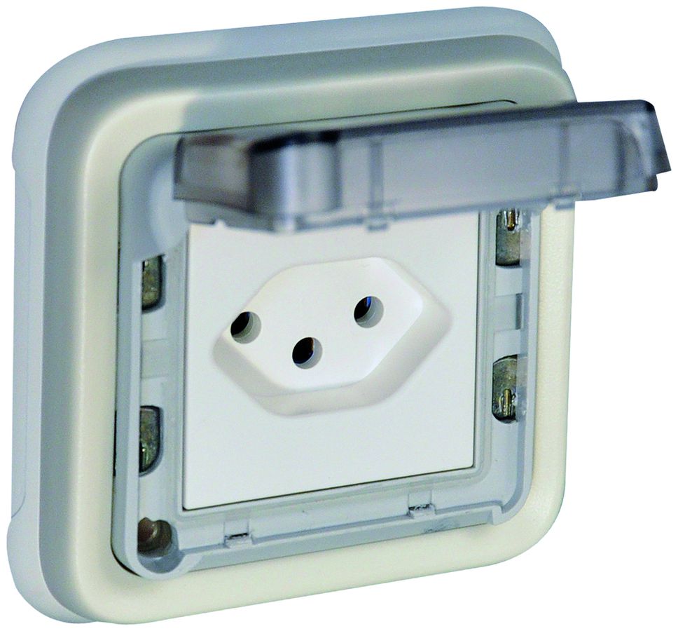 UP-Steckdose PLEXO T13 weiss 10A 250V