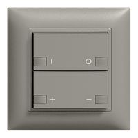 Frontset ON-OFF Dimmer 2K/2T ZEP EDIZIOdue dunkelgrau