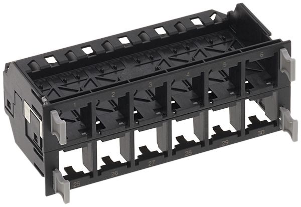 Supporto per modulo HD nero per 4×12 moduli, schermato