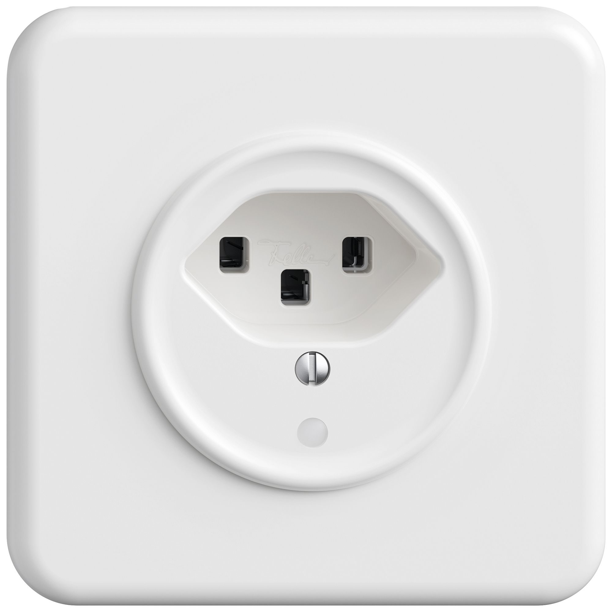 Prise ENC STANDARDdue SNAPFIX® 1×T23 avec LED bc