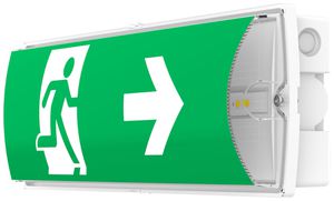 LED-Rettungszeichenleuchte Sylvania LifeSafe IP65 Aufbau/Einbau 1170lm 3hPt ws