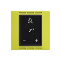 UP-Raumthermostat EDIZIOdue F lemon mit Display, Fussboden- und Raumregler
