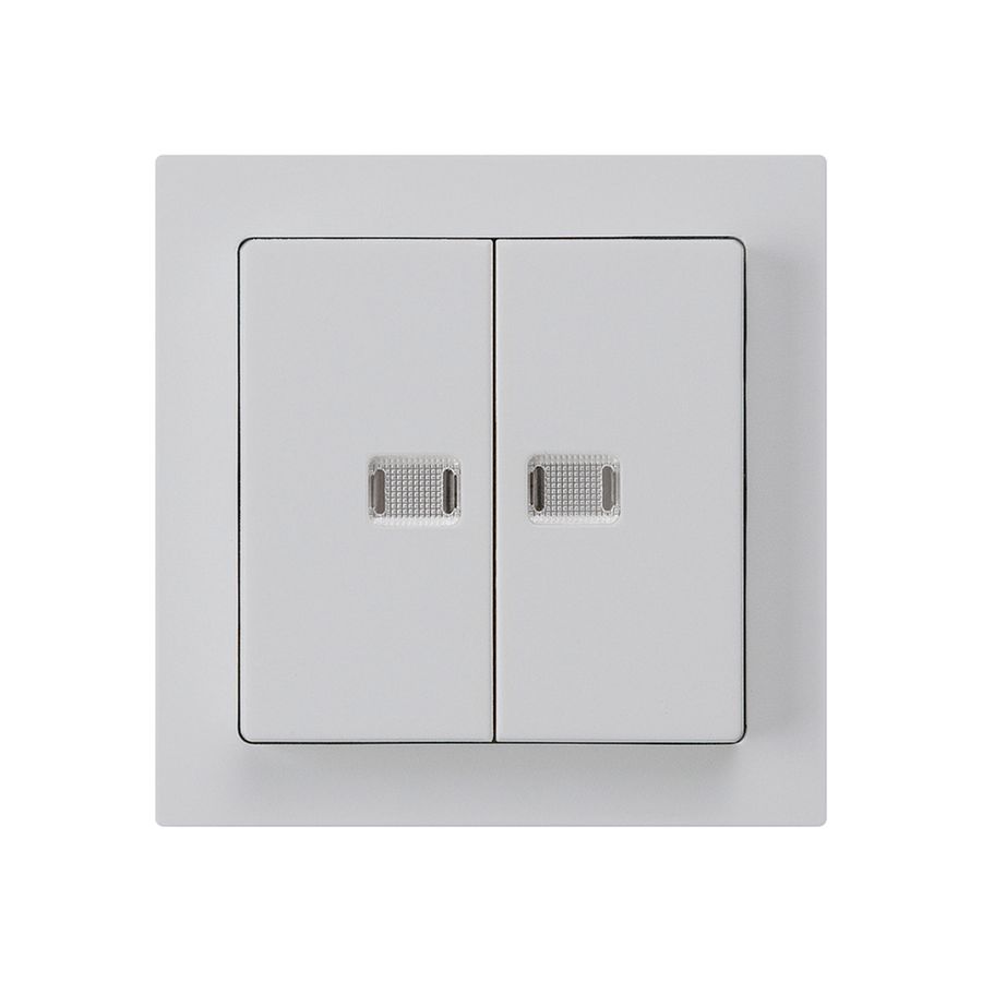 Frontset kallysto hellgrau mit 2 Linsen 60×60mm