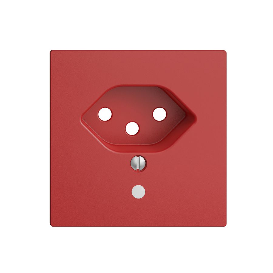 Frontplatte EDIZIOdue T13 berry 60×60mm mit Linse