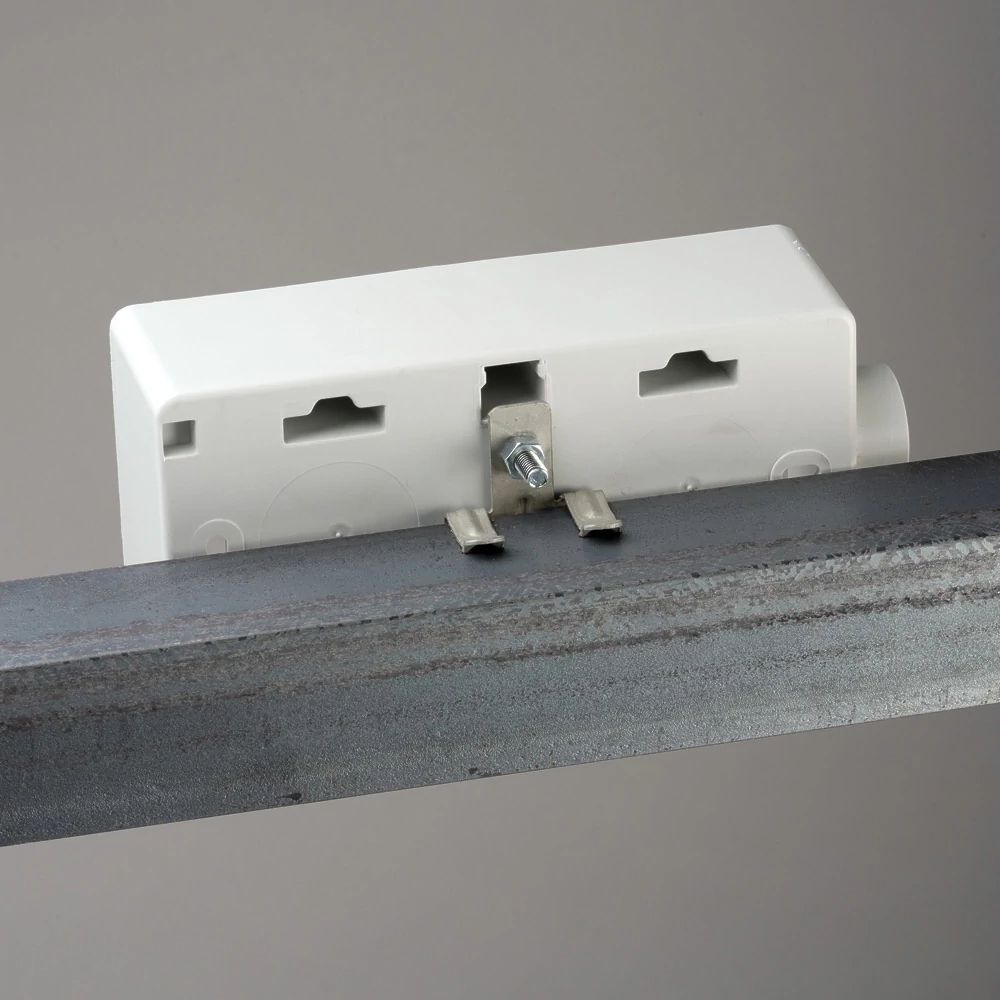 Flanschträger Caddy 2 Loch Ø5mm Flansch 3…6mm, Federstahl ARMOUR