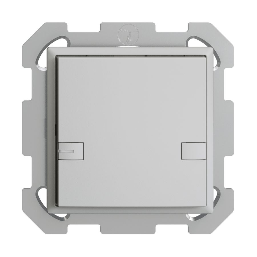 UP-Taster KNX 1-fach EDIZIOdue colore hellgrau RGB mit LED