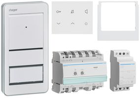 Kit audio elcom.home p.1appartamento postazione interna bianco/esterna bianco