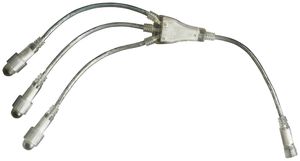 Connecteur QuickFix Divider 3 230V, avec 3 sorties transparent