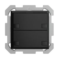 UP-Taster KNX 2-fach EDIZIOdue colore schwarz RGB ohne LED