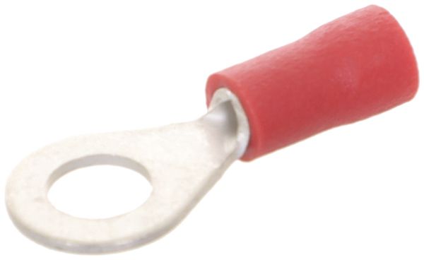 Quetschkabelschuh Ringform Ferratec M4 isoliert PC 0.5…1mm² rot 100Stk