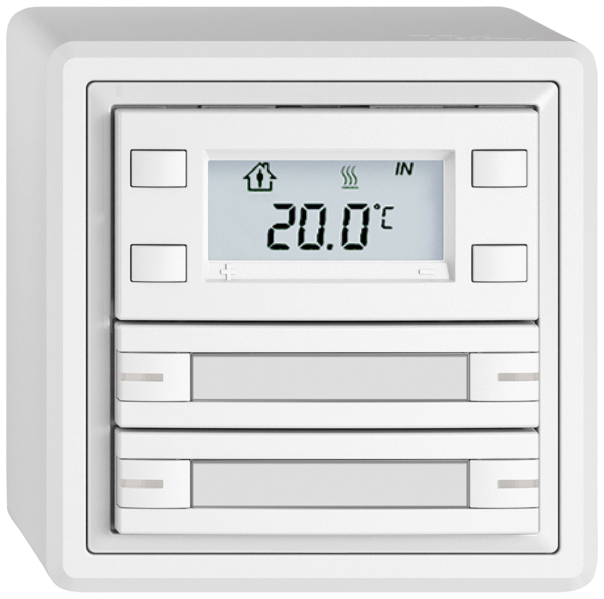 AP-RTH-Taster EDIZIO.liv SNAPFIX® m.RGB-LED Pap.4×Taste 1-Tbed.ws