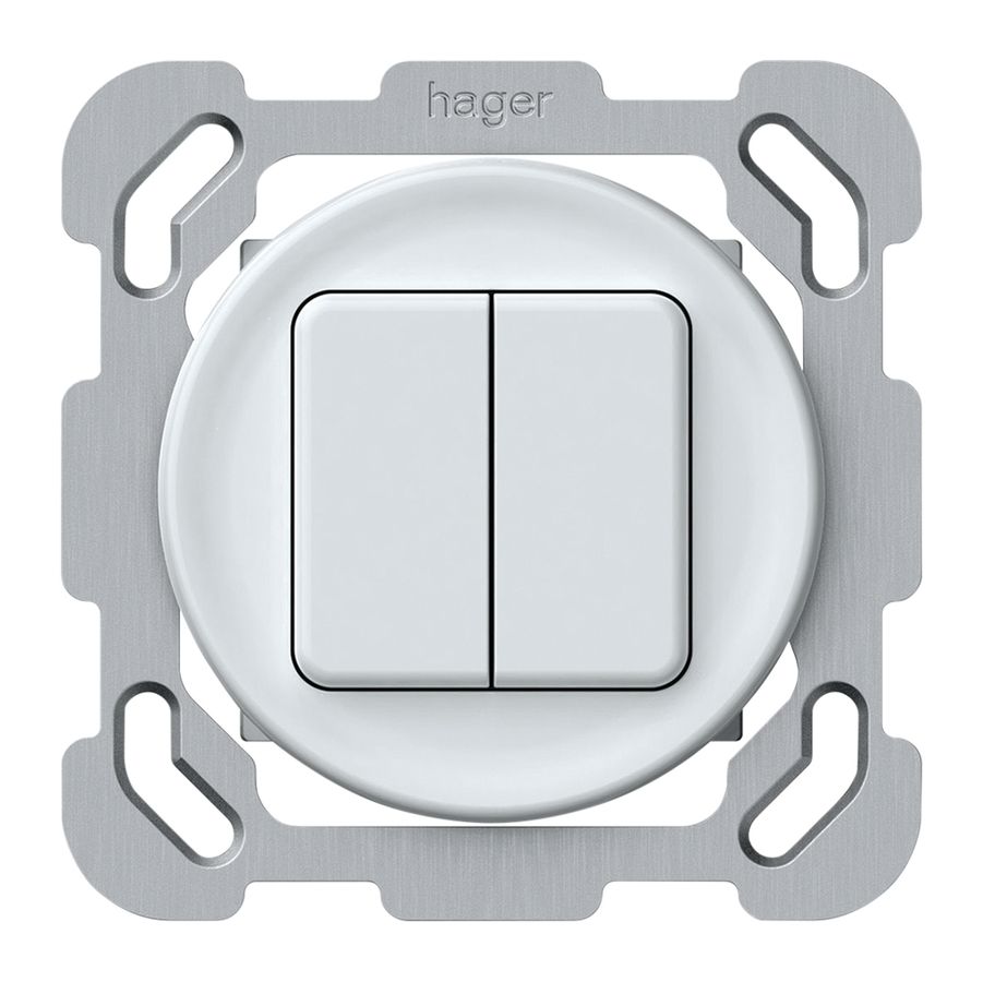 Pulsante KNX INC origin 2×tasti bianco