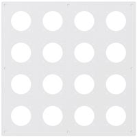 UP-Montageplatte robusto 4×4 Aluminium, weiss