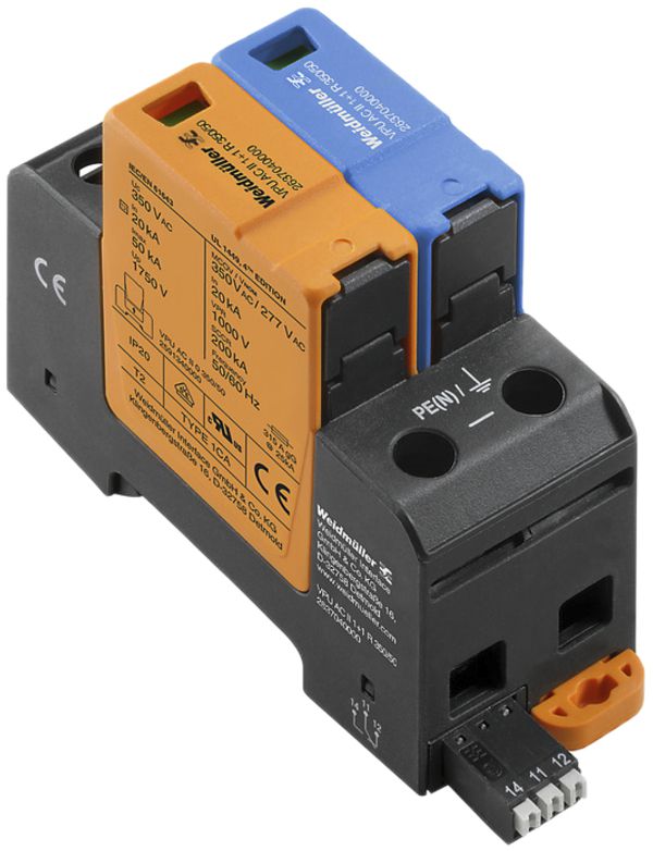 Parasurtension Weidmüller VPU AC II 1+1 R 350/50