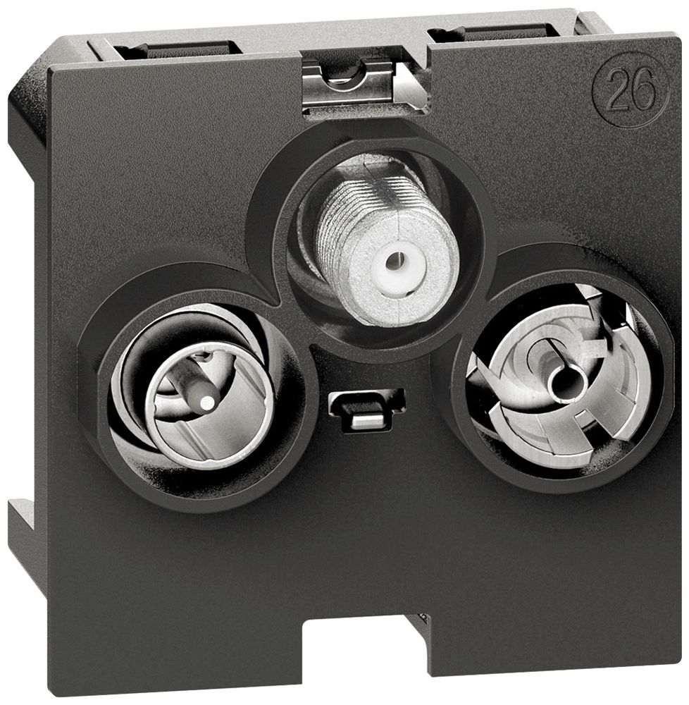 Prise d'antenne Living Now TV-Radio-SAT 15dB, 860Mhz 2 modules