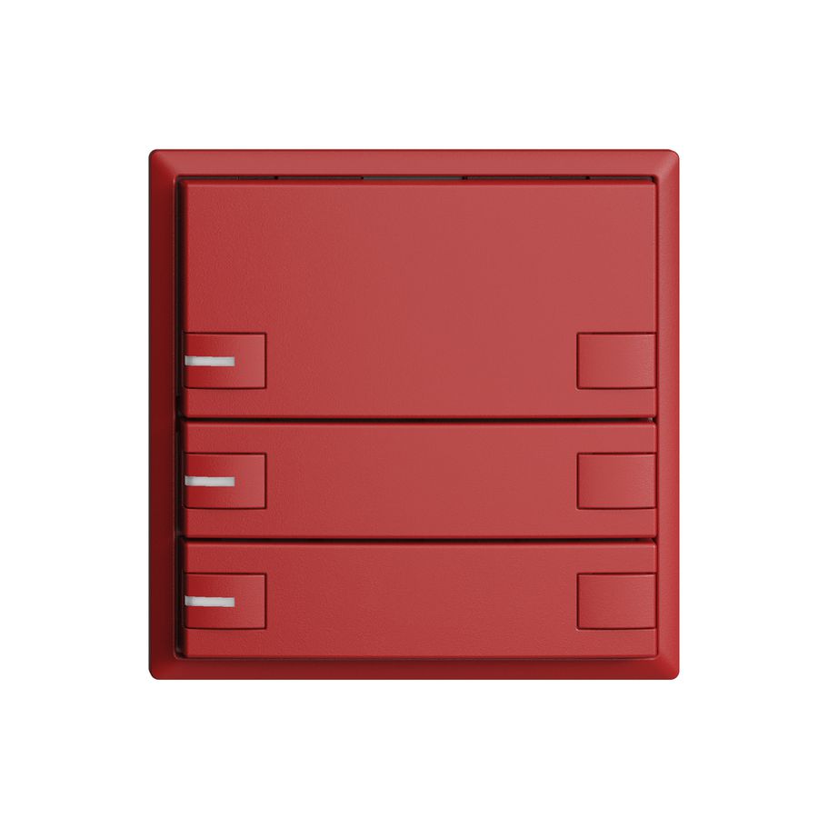 Poussoir KNX RGB EDUE, 250mW, a.LED RGB, 3×poussoir, comm.2×touches, ber