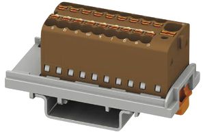 Verteilerblock PX PTFIX 4/18X1.5-NS35 BN