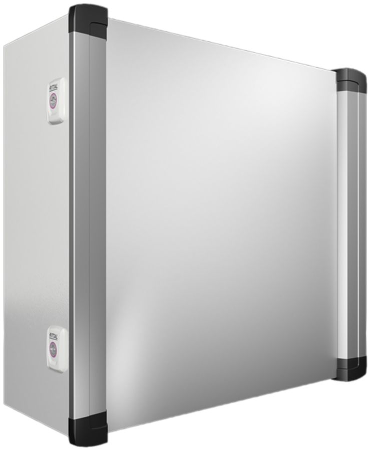 Boîtier de commande Rittal AX, accès par l'avant 500×500×210mm, tôle d'acier
