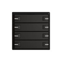 Pulsante KNX RGB EDIZIO.liv SNAPFIX® sensore temp.RGB-LED 8× com.1T ne