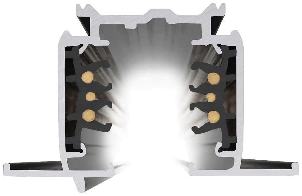 EB-Stromschiene SLV S-TRACK DALI 3-phasig 230V Aluminium 3000mm schwarz