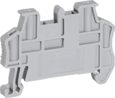 Endhalter für Tragschiene B=5mm grau