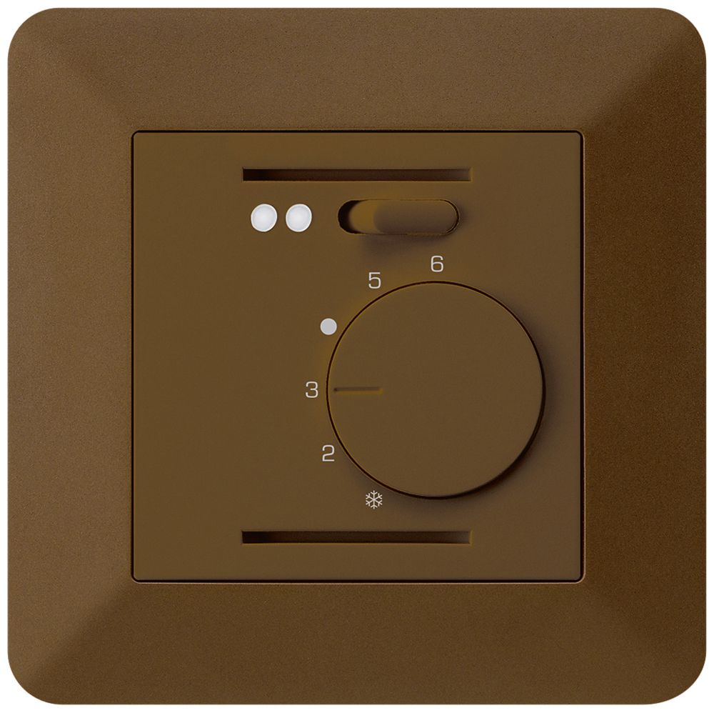 Termostato ambiente INC kallysto.trend marrone per riscaldamento pavimento