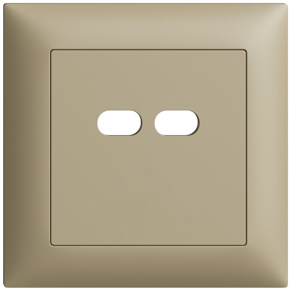 UP-Montageset Feller EDIZIOdue für Steckdose USB 18W 2×Typ C sand