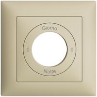 Frontset 0-Giorno-0-Notte EDIZIOdue vanille 88×88mm für Schlüsselschalter