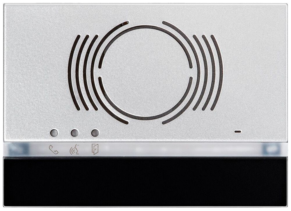 Plaque frontale pour module caméra et de haut-parleur Urmet Alpha, IP55, noir