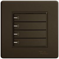 Pulsante universale INC EDIZIO.liv UNI SNAPFIX® 5…48V c.LED blu 4× com.1T ma