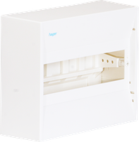 AP-Kleinverteiler Hager mini gamma 1-reihig 10TE IP30 218×180×82mm