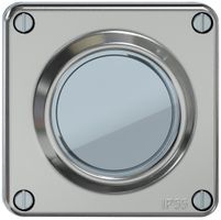 Deckel ELEMENT für KNX-Taster und Wiser aluminium IP55