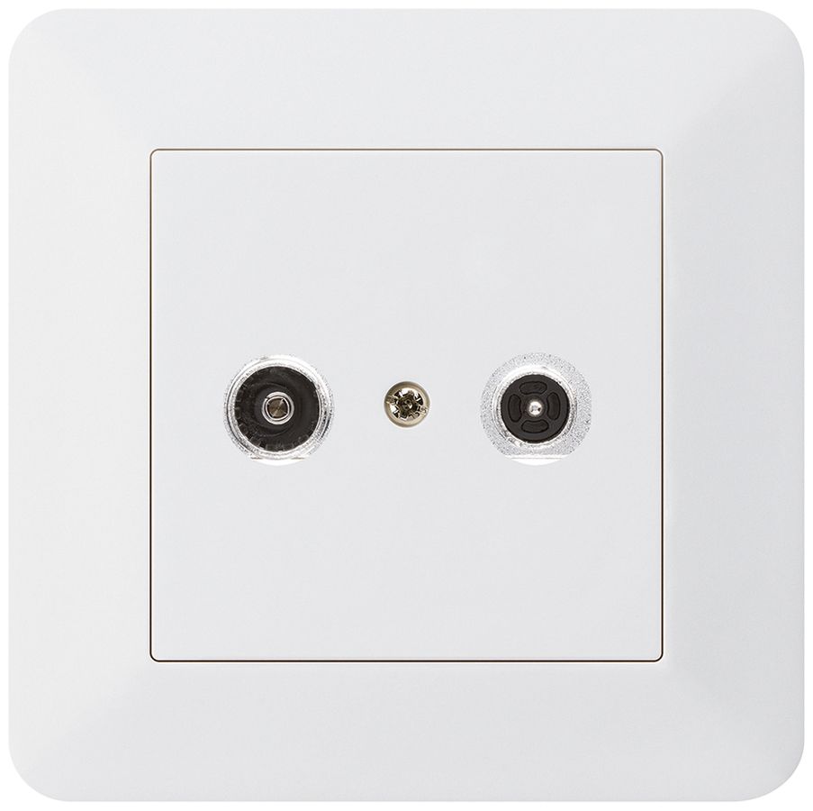 Prise antenne ENC kallysto.trend R/TV 19dB 2GHz blanc