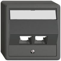 AP-Montageset EDIZIO.liv EASYNET S-One SNAPFIX® schräg 2×RJ45 dgu