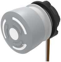 Pulsante a fungo EAO 84 1NC cavo 300mm Ø22.3mm grigio/nero