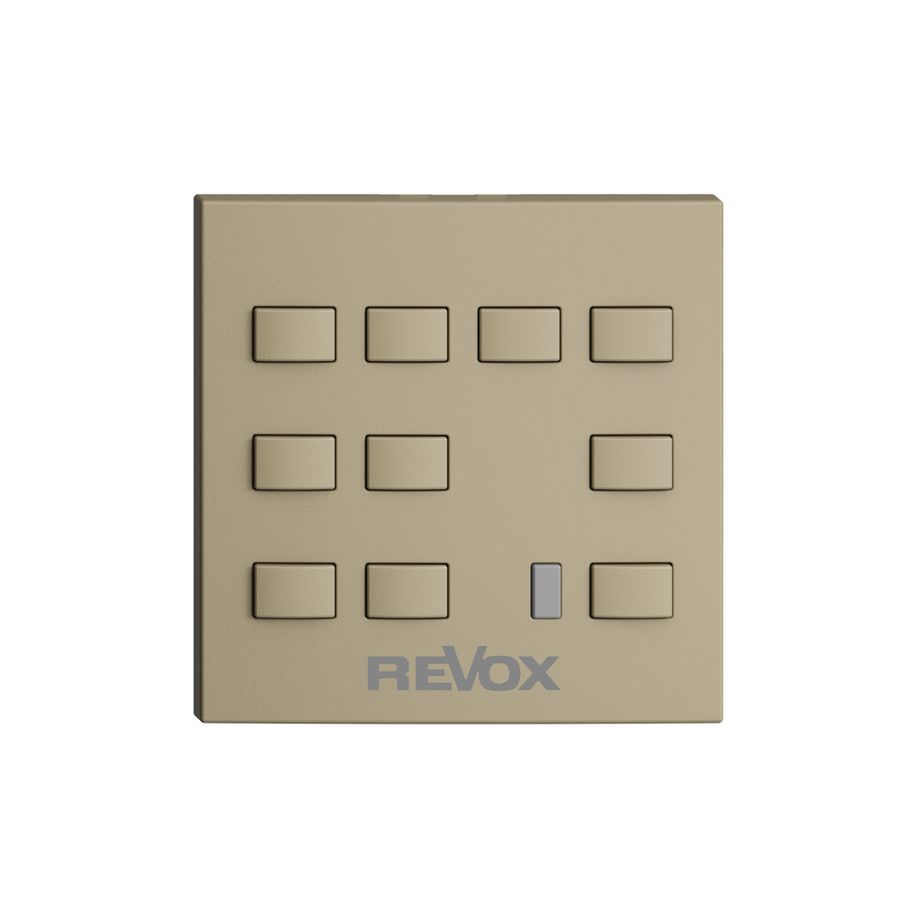 Kit de montage EDIZIOdue F pour Voxnet p. gravure, 10 boutons & IR, sand